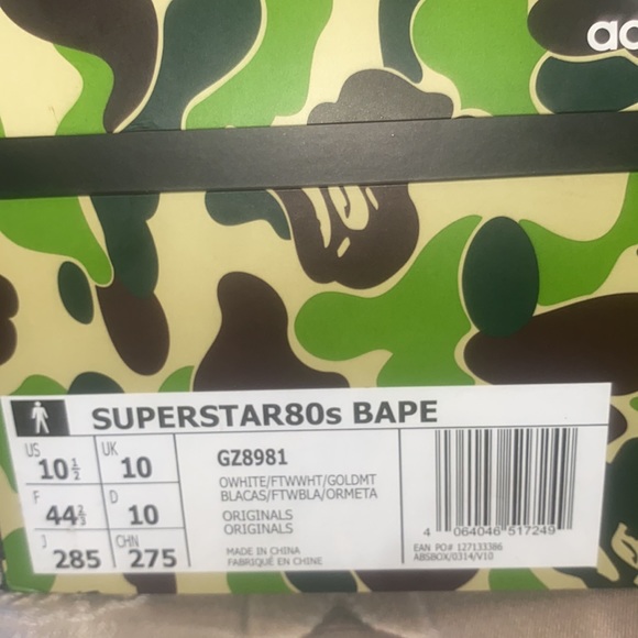 Bape superstars ‘80 bran new. Need gone. Throw prc - Picture 8 of 8